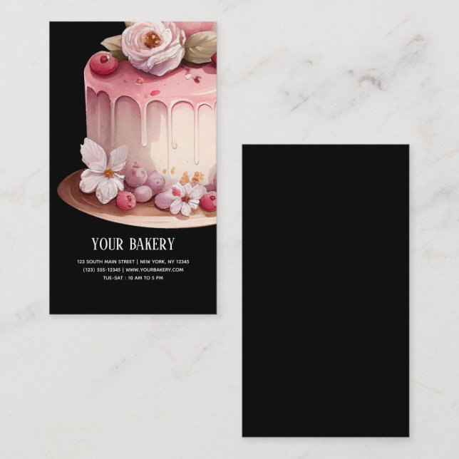 Carte de visite Plum Cake (Devant / Derrière)