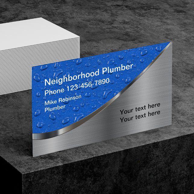 Carte De Visite Plumber local (Créateur téléchargé)