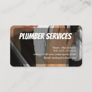 CARTE DE VISITE PLUMBER modifiable