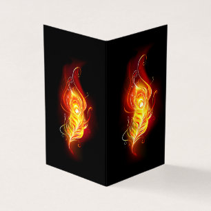 Carte De Visite Plumes de paquetage de feu