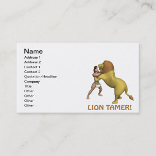 Carte De Visite Plus docile de lion