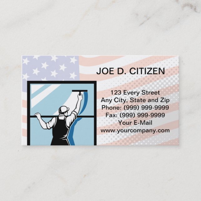 carte de visite plus propre de lavage de joint de (Devant)