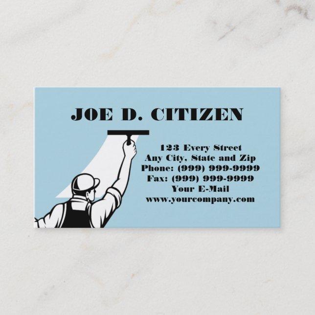 carte de visite plus propre de lavage de joint de (Devant)