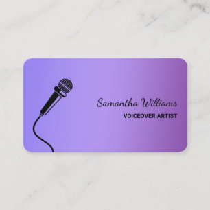 Carte De Visite Podcaster Artiste Voicover