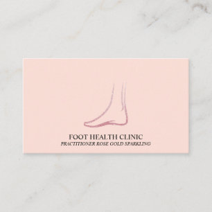 Carte De Visite Podiatrie Podiatrie Praticien Docteur Pink Beige