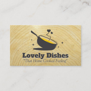 Carte De Visite Poêle cuit inclinée Culinaire Restaurant