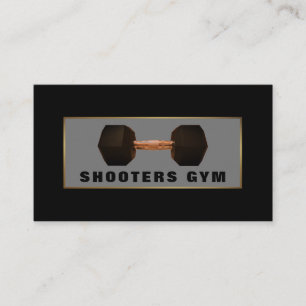 Carte De Visite Poids de Dumbbell, coach personnel, instructeur de