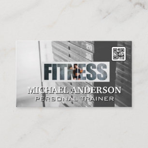 Carte De Visite Poids de gym Forme physique Santé Entraîneur