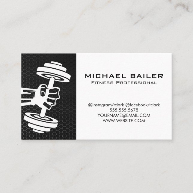 Carte De Visite Poids de la cloche | Lifting fitness (Devant)