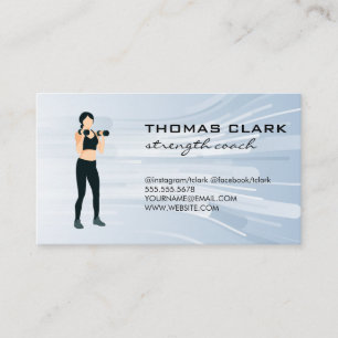 Carte De Visite Poids de levage des femmes   Fitness
