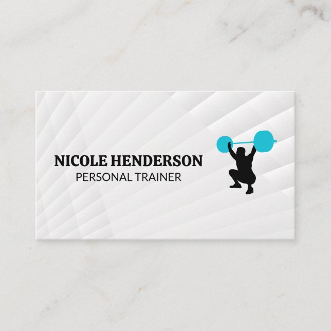 Carte De Visite Poids de levage | Fitness (Devant)