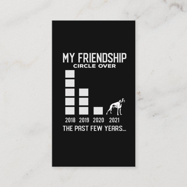 Carte De Visite Poignard de boxe Propriétaire d'un chien de compag (Devant)
