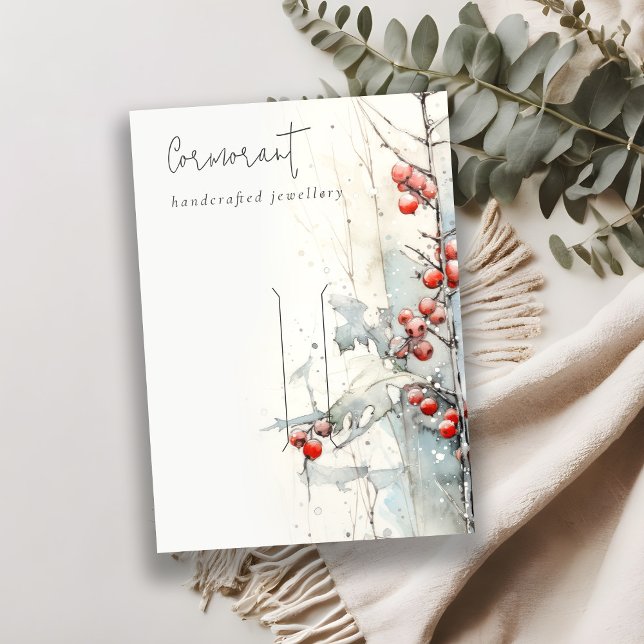 Carte De Visite Poignée à cheveux à épingle à cheveux Red Snow Win (Créateur téléchargé)