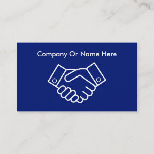 Carte De Visite Poignée de main d'affaires