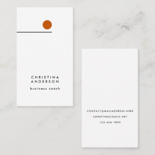 Carte De Visite Point graphique minimaliste moderne personnalisé