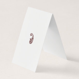 Carte De Visite Point rouge