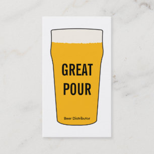 Carte De Visite Pointe de bière 2   (variation)