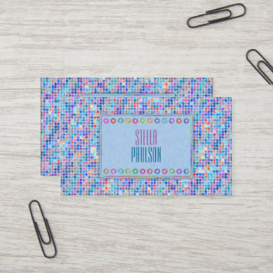Carte De Visite Points bleus