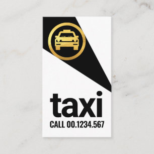 Carte De Visite Points Clés Sur Le Taxi Or