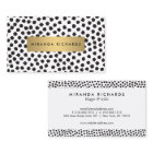 Points Confetti Noir Luxe II avec Gold Bar