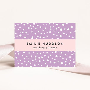 Carte De Visite Points Dalmatiens Lilac, Points Dalmatiens, Pots D