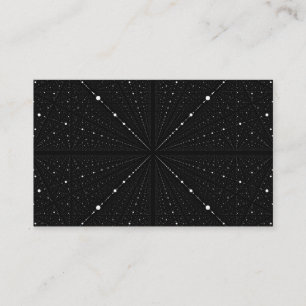 Carte De Visite Points de l'espace d'infini - Noirs