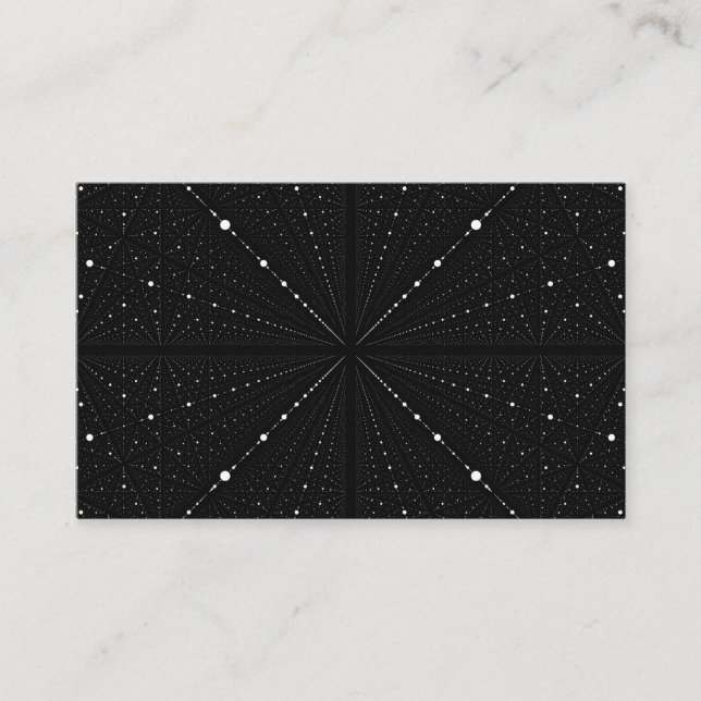 Carte De Visite Points de l'espace d'infini - Noirs (Devant)
