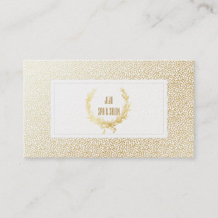 Carte De Visite Points d'or de faux de PixDezines/guirlande de blé