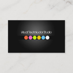 Carte De Visite Points fluorescents Cool/élégants