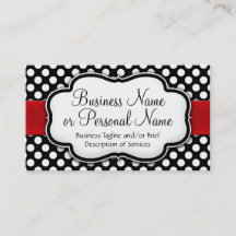 Points noirs et blancs Ruban rouge avant/arrière