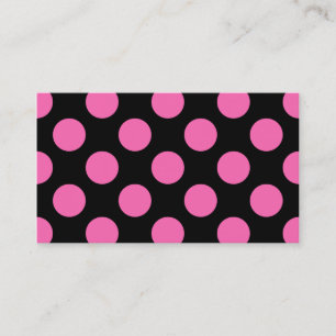 Carte De Visite Points roses chauds