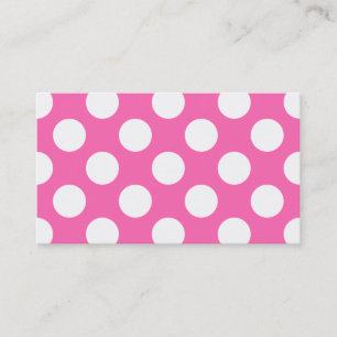 Carte De Visite Points roses chauds