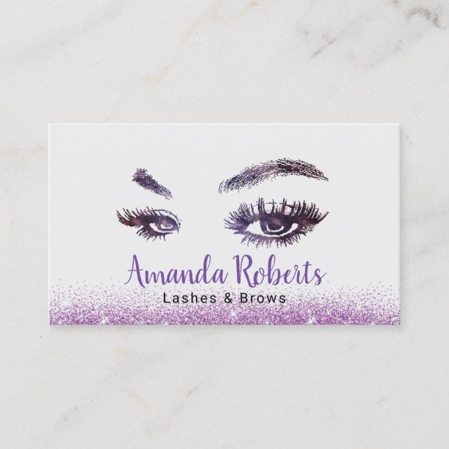 Carte De Visite Poireaux & Brosses maquillage Artiste Parties scin (Devant)
