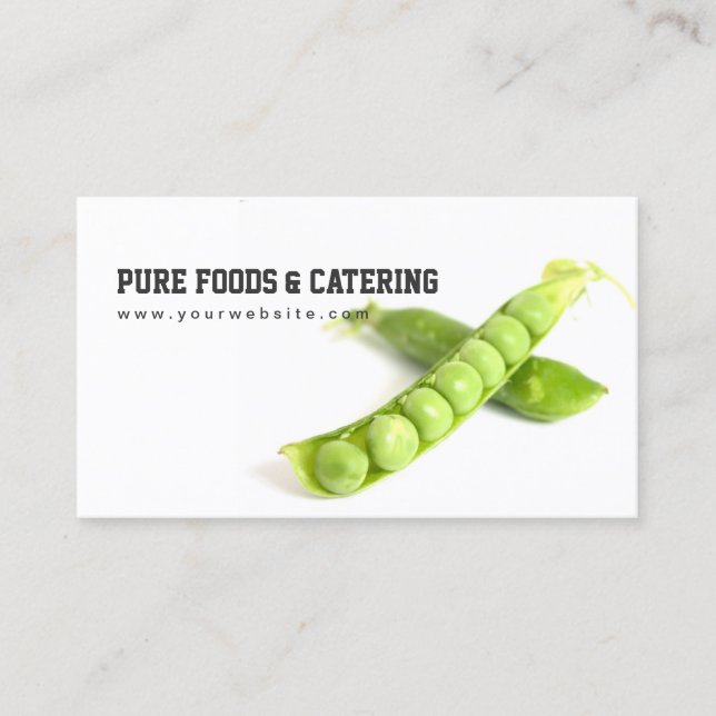 Carte De Visite Pois Pod Pure Foods & Restauration Vegan (Devant)