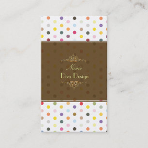 Carte de visite Pois Sassy