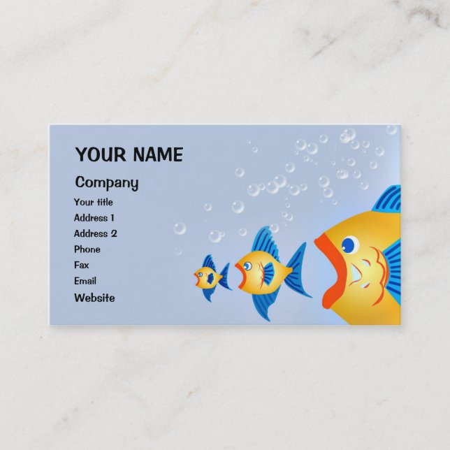 Carte De Visite Poisson (Devant)