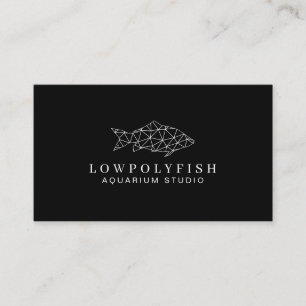 Carte De Visite Poisson Black Aquarium