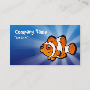 Carte De Visite Poisson-clown de dessin animé