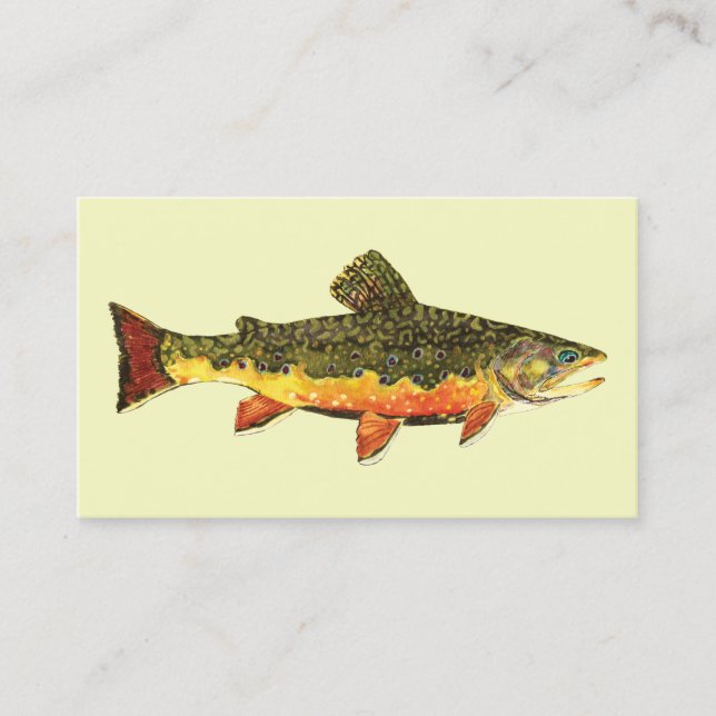 Carte De Visite Poisson de truite broyée (Devant)