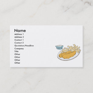 Carte De Visite poisson et frites