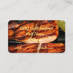 Carte De Visite poissons grillés grillés poissons grillés