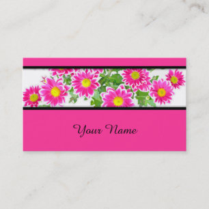 Carte De Visite Poissons roses / Bouquet Asters + vos idées