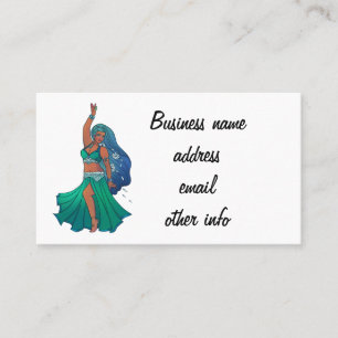 Carte De Visite Poissons Zodiac ventre Danseuse Art Astrologie Dée