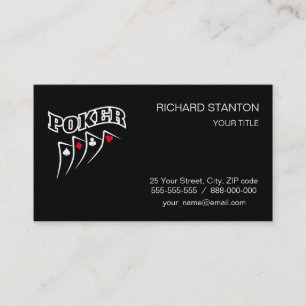 Carte De Visite Poker