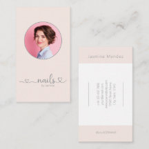 Police de caractères cursive minimaliste rose Cham