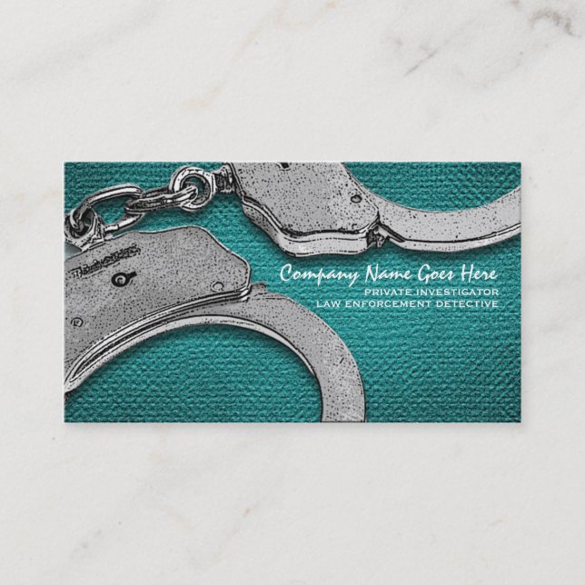 Carte De Visite Police d'investigateur privé (Devant)