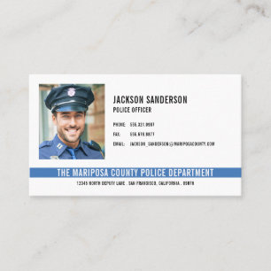 Carte De Visite Police du Département police photo