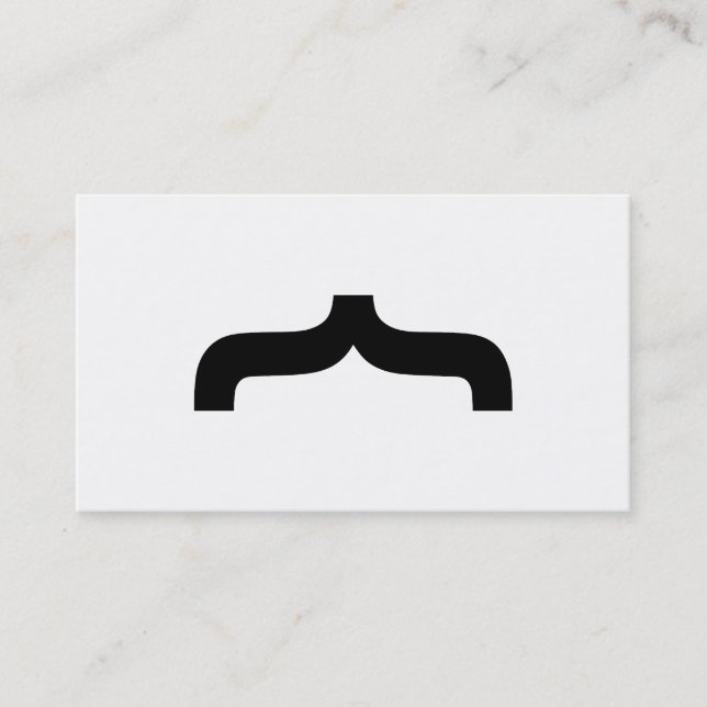 Carte De Visite Police Mustache (Devant)