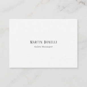 Carte De Visite Police Serif Classique Simple Professionnel Ligne