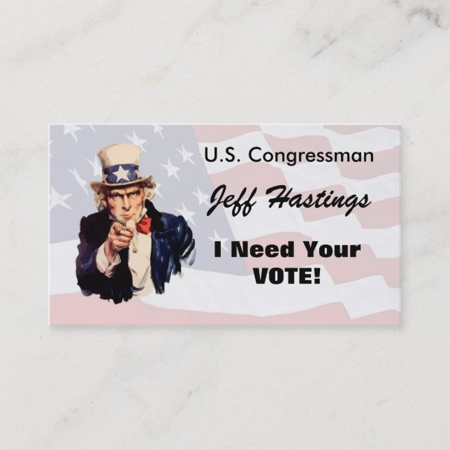 Carte De Visite Politicien (Devant)